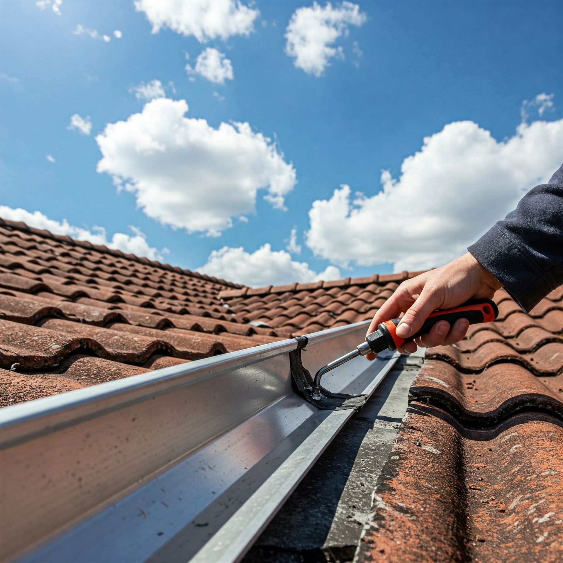 Repairing Aluminum Roof Gutter