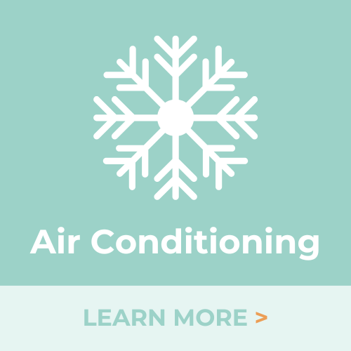 An icon of a snowflake with the words `` air conditioning '' below it.