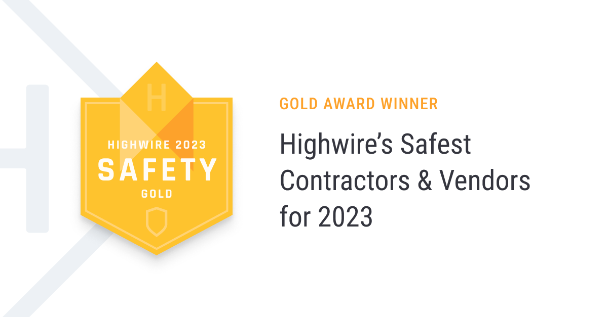 Highwire's Safest Contractors & Vendor 2023