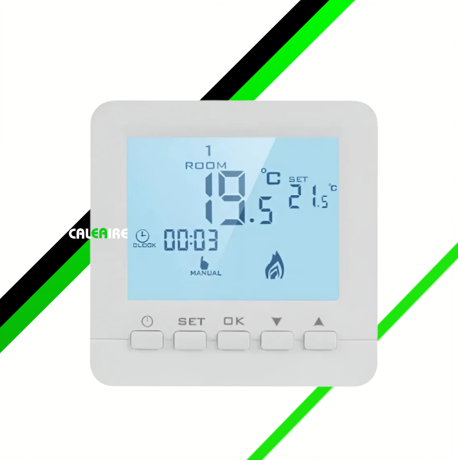 TERMOSTATO DIGITAL CON BOTON PROGRAMABLE