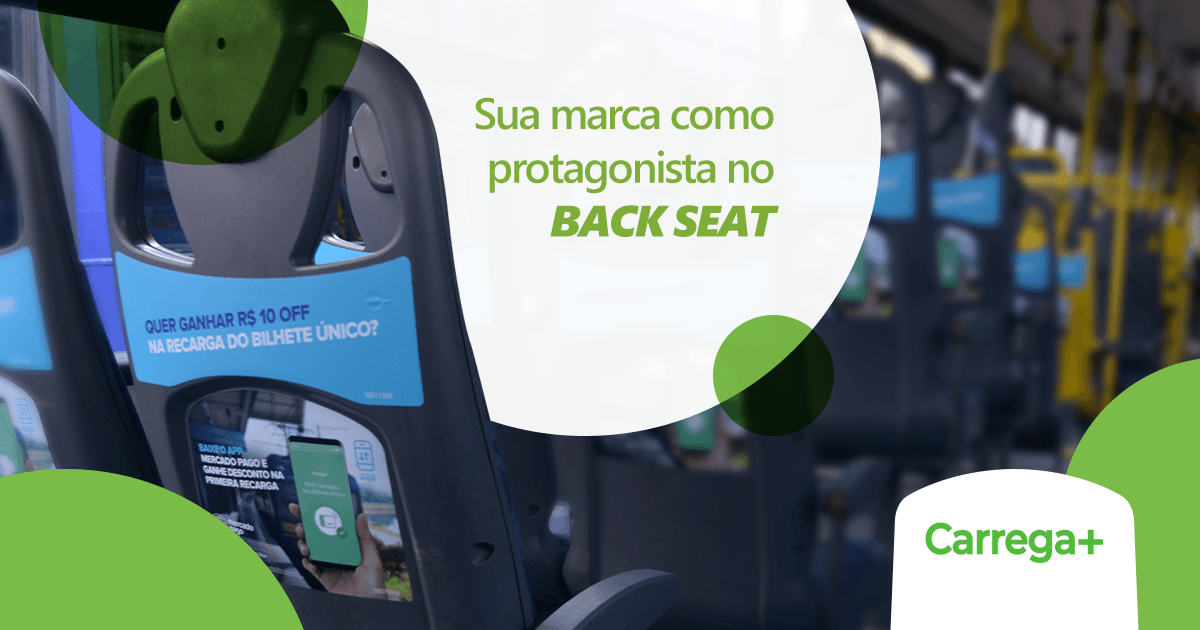 Sua marca como protagonista no BACK SEAT