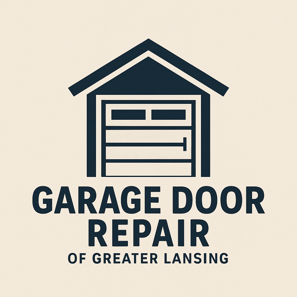 It is a logo for a garage door repair company.