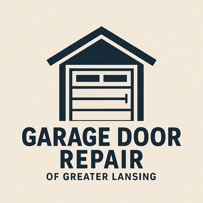 It is a logo for a garage door repair company.