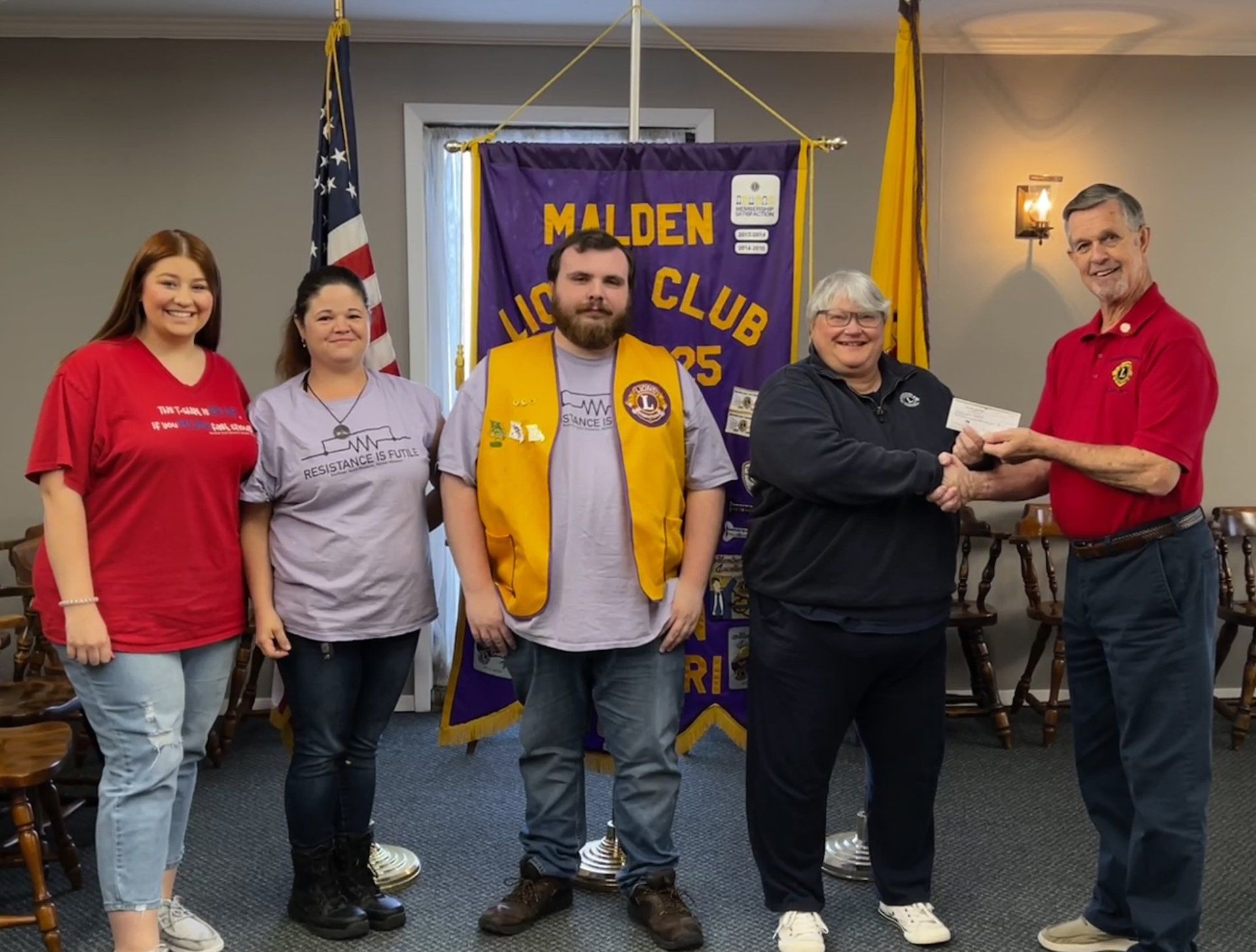 Lions Club donation to Bootheel Youth Museum
