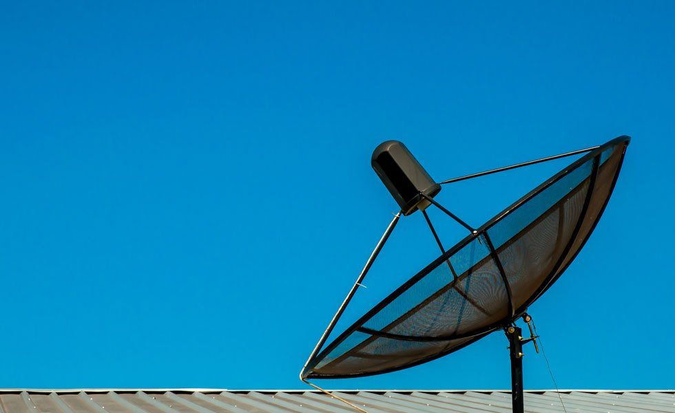 large satellite dish in Bramhall
