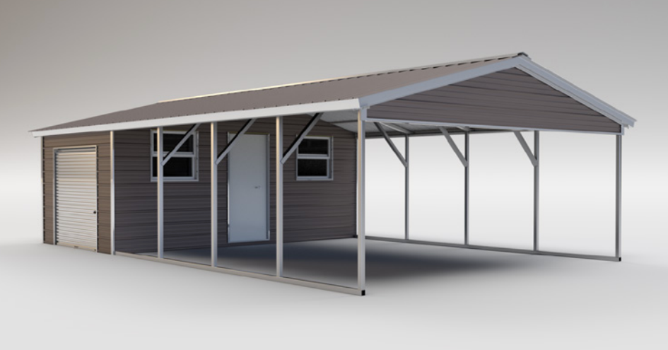 carport with storage unit