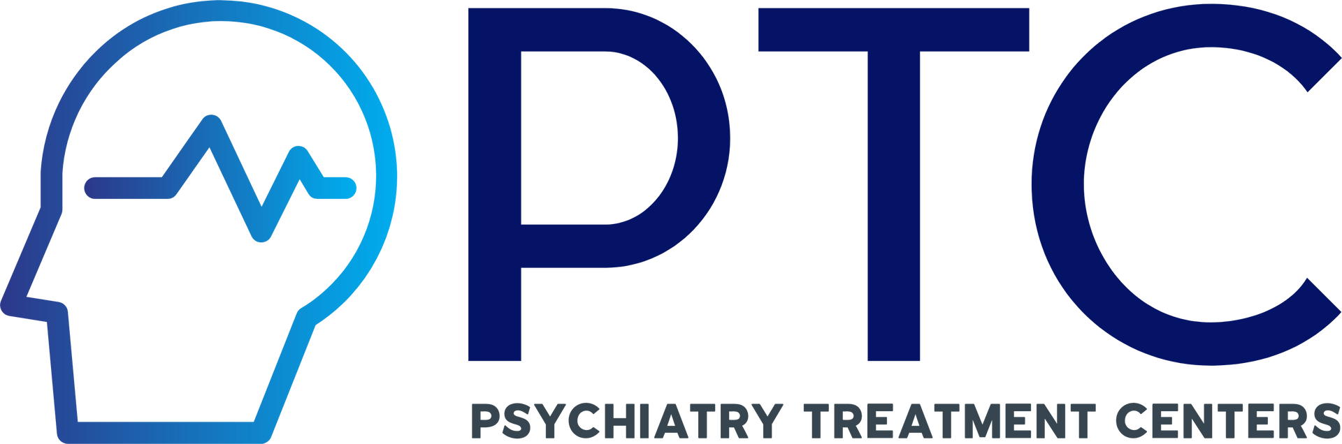 Psychiatry Treatment Centers logo mental health clinic with tms therapy logo