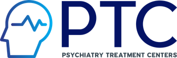 Psychiatry Treatment Centers logo mental health clinic with tms therapy logo