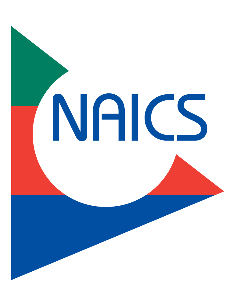 a naics logo with a triangle in the middle