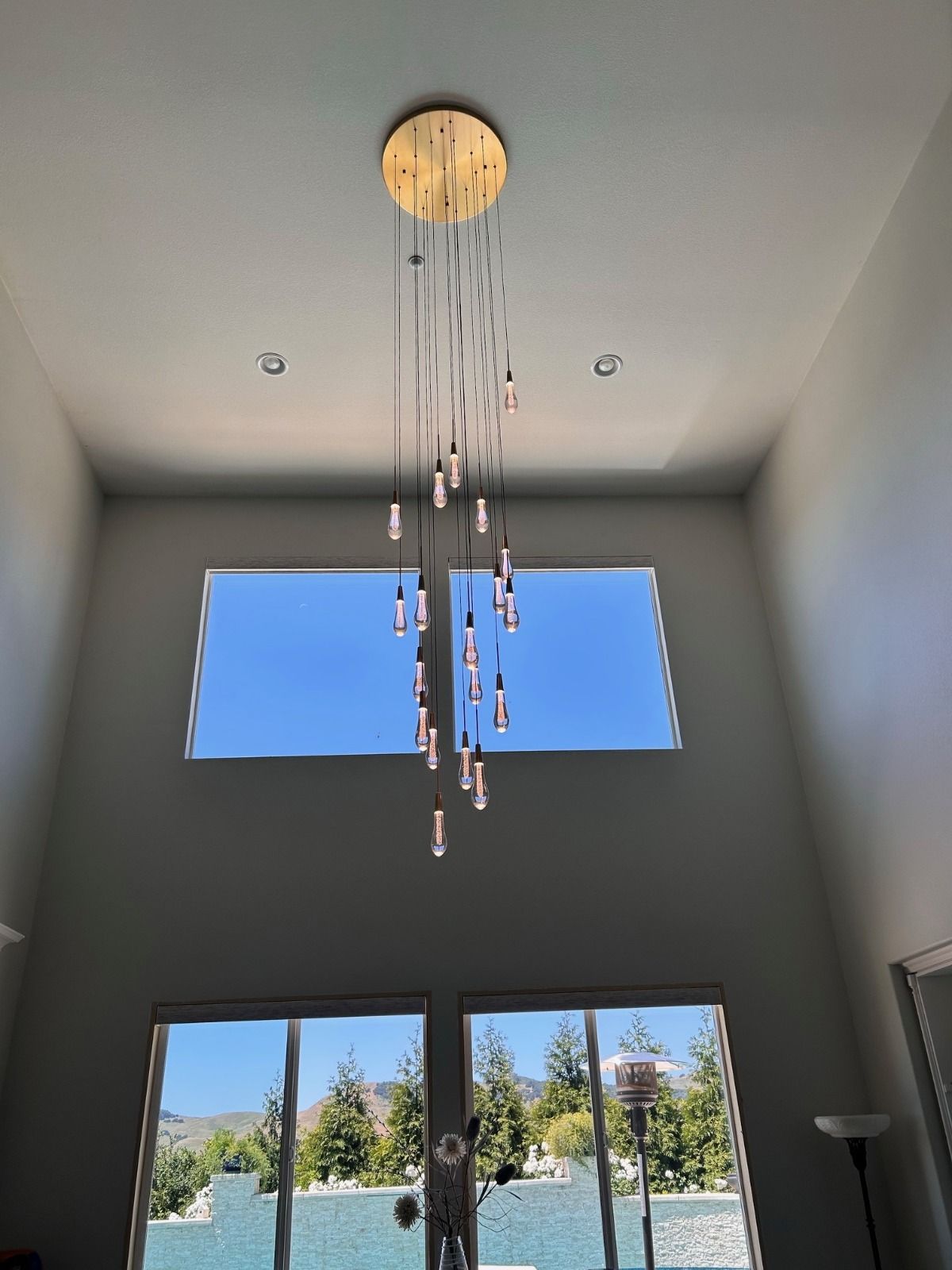 entry way light fixture install