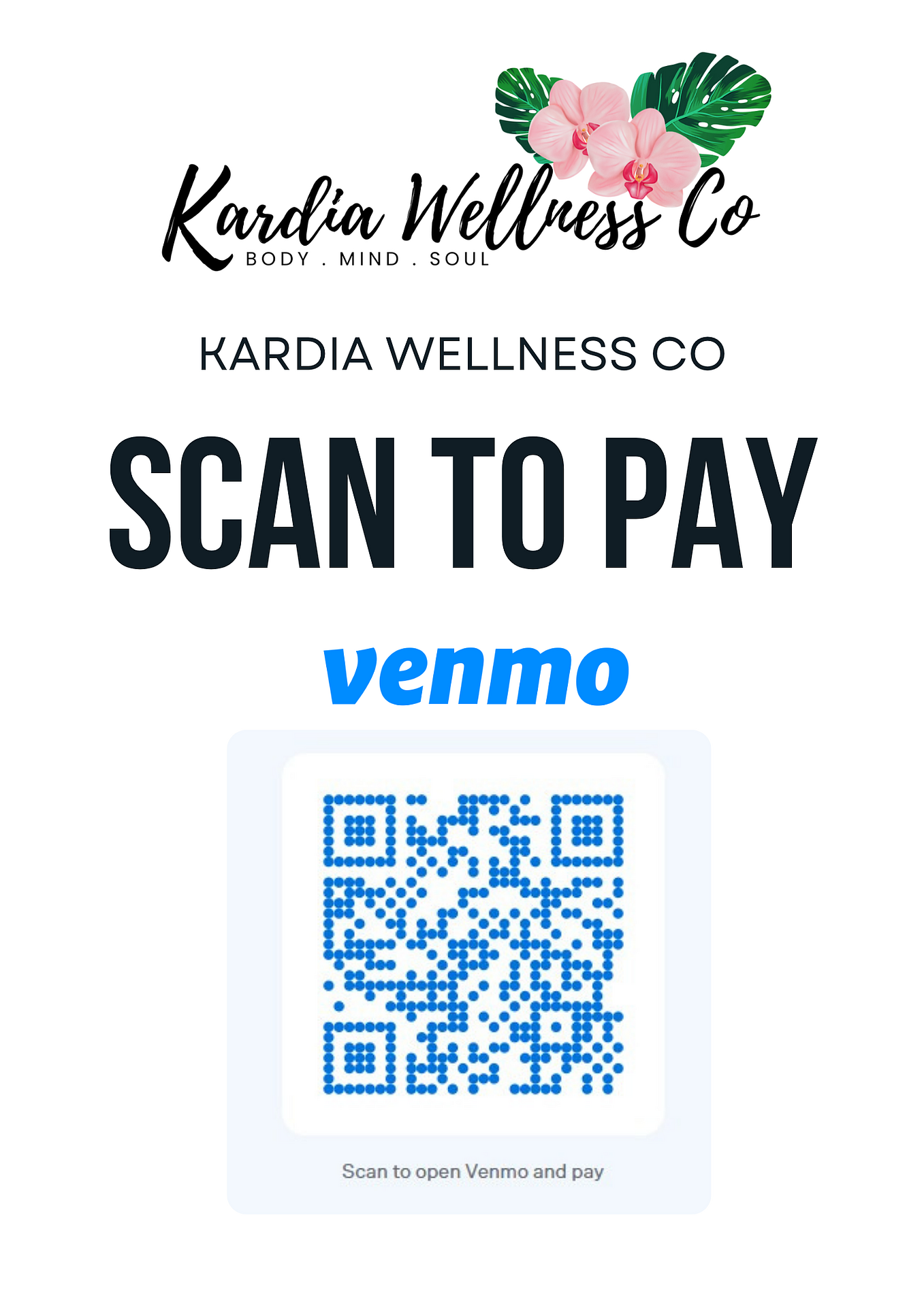 Kardia Wellness Co. QR Payment