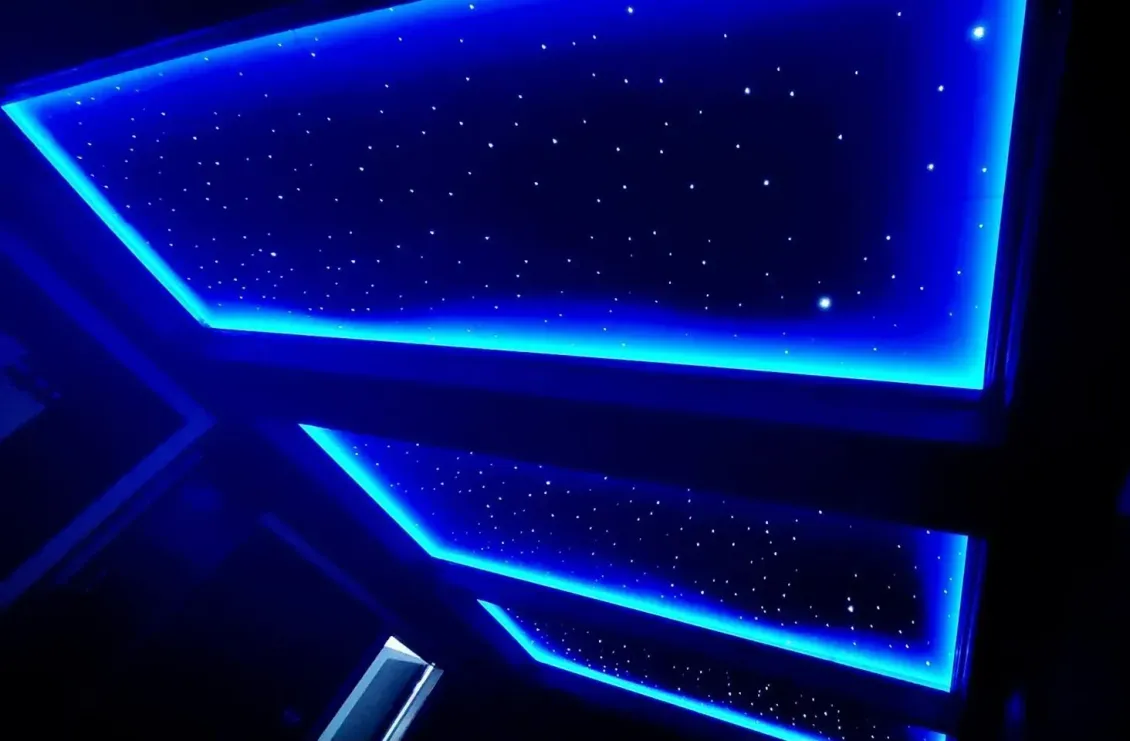 A ceiling with a lot of stars on it