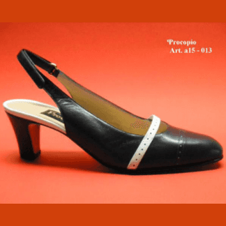 scarpe décolleté di cuoio