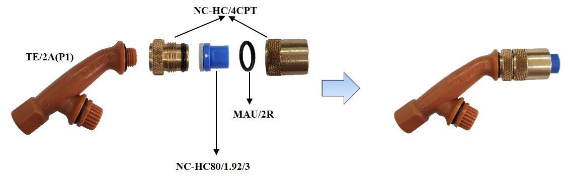 installation of albuz ceramic nozzle, installation of nozzle, installation of jun chong nozzle, pemasangan muncung jun chong , pemasangan muncung seramik.