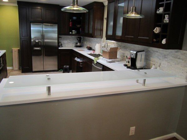 Glass Installed on Kitchen Area — Addison, TX — Barco Mirror And Glass