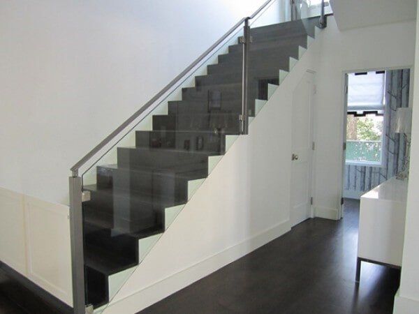 Stair Glass Railing — Addison, TX — Barco Mirror And Glass