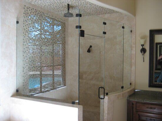Installed Shower Room Glass — Addison, TX — Barco Mirror And Glass