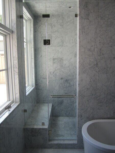 Glass Door of Shower Room — Addison, TX — Barco Mirror And Glass