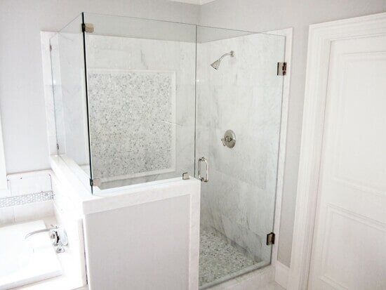 White Wall of Bathroom — Addison, TX — Barco Mirror And Glass