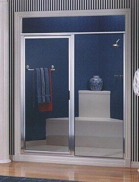 Installed Bathroom Door — Addison, TX — Barco Mirror And Glass