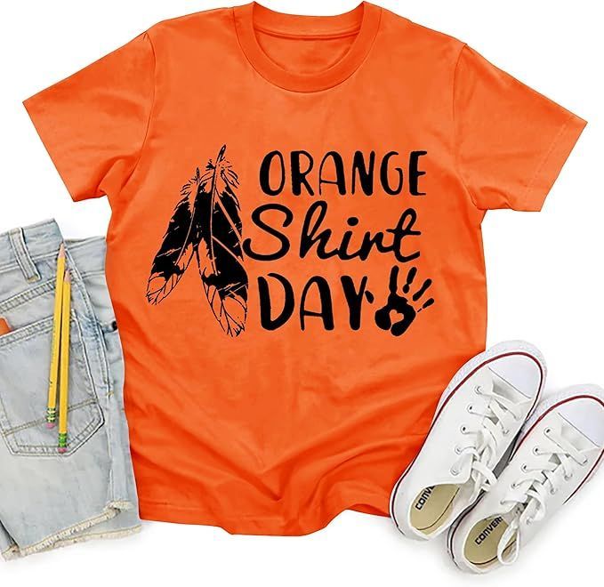 Orange Shirt Day T-Shirts for Kids - Short Sleeve