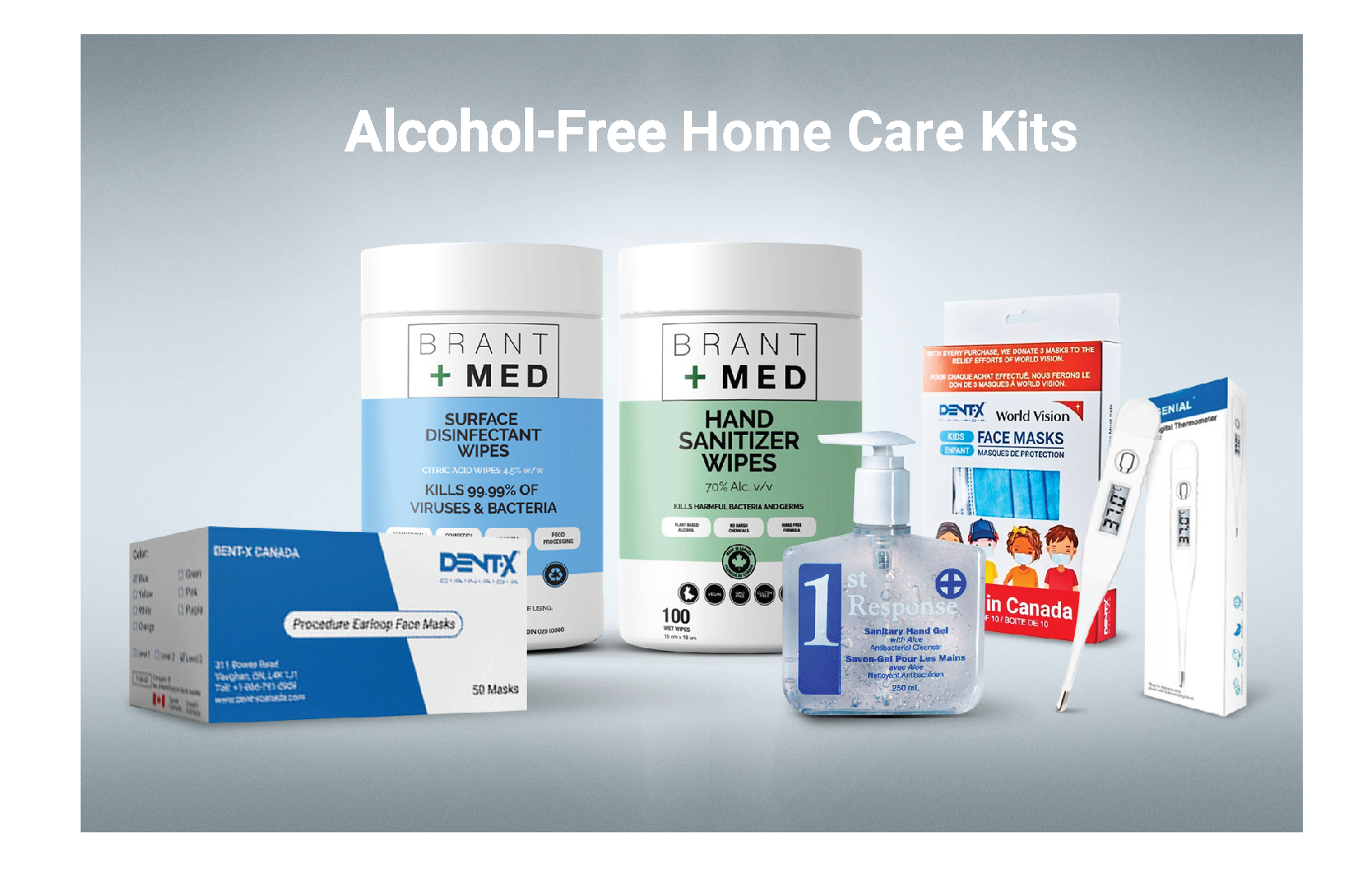 Various Home Care Health Kit items