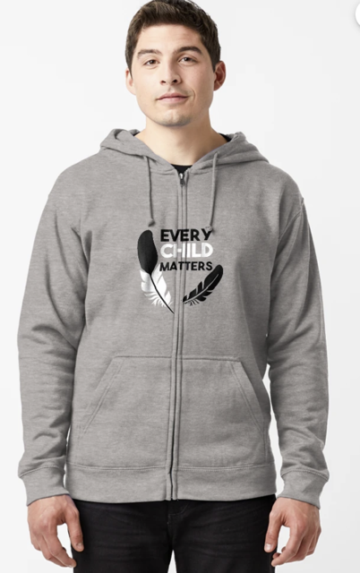 Orange Shirt Day Zippered Hoodies