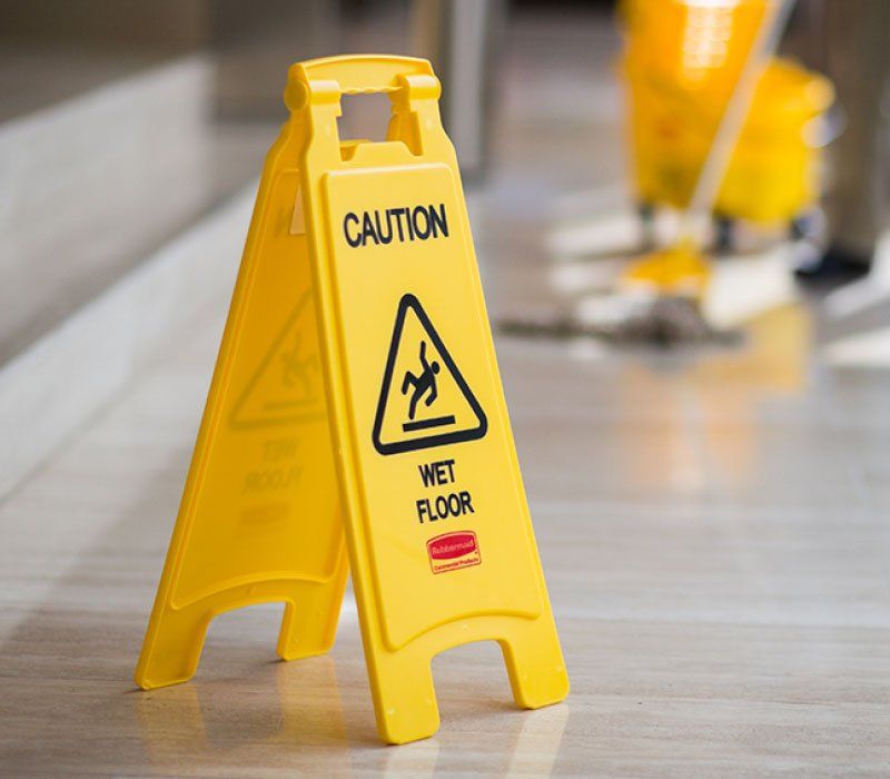 Yellow Caution Wet Floor Sign