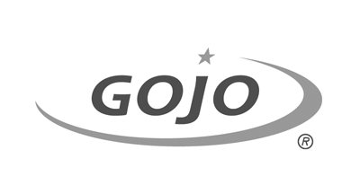 A black and white logo for a company called gojo.