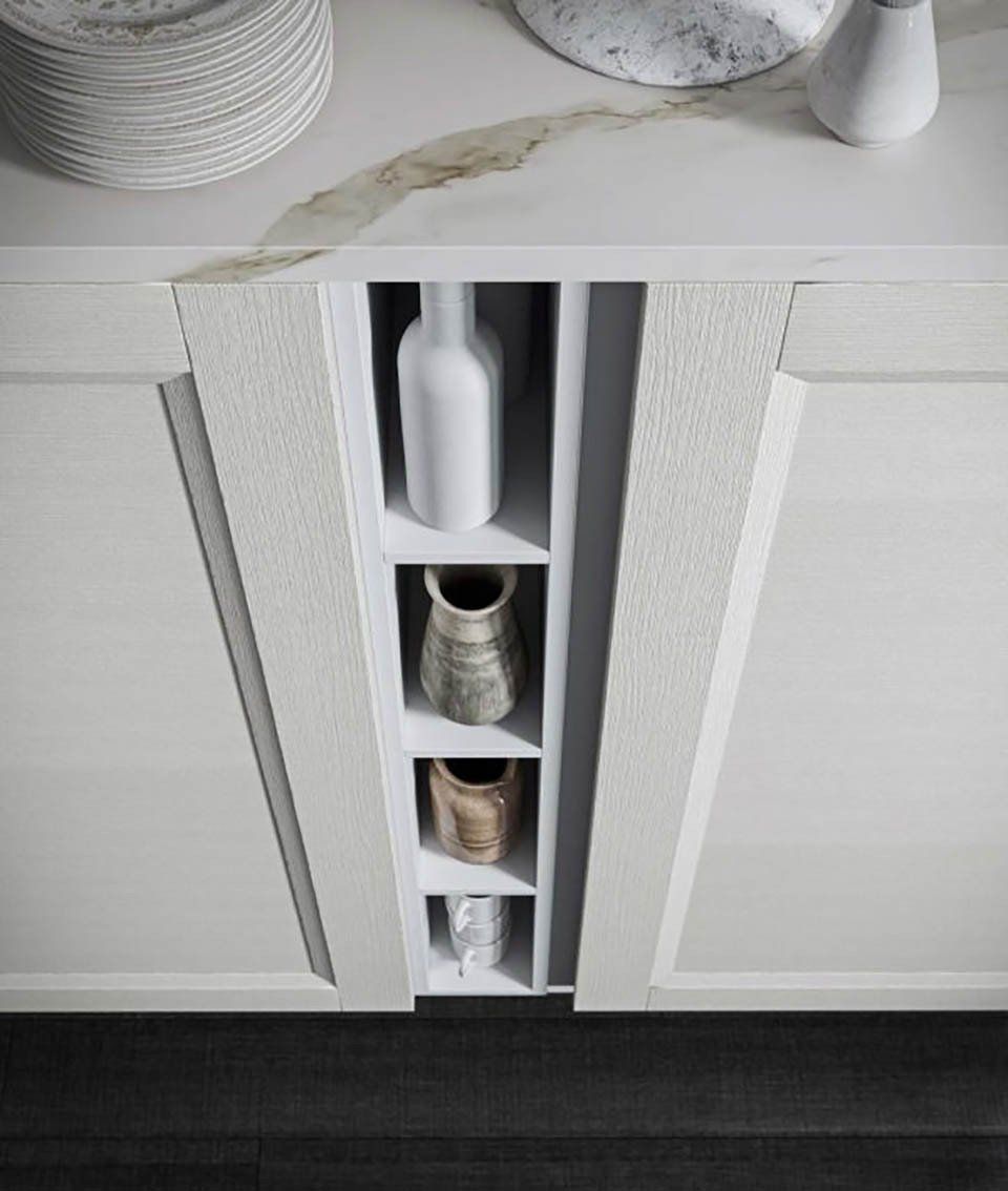 Cucina Componibile Caravaggio scaffali tra mobili