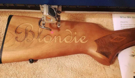 laser engraved gun