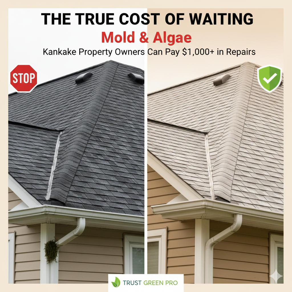 roof soft washing in Kankakee