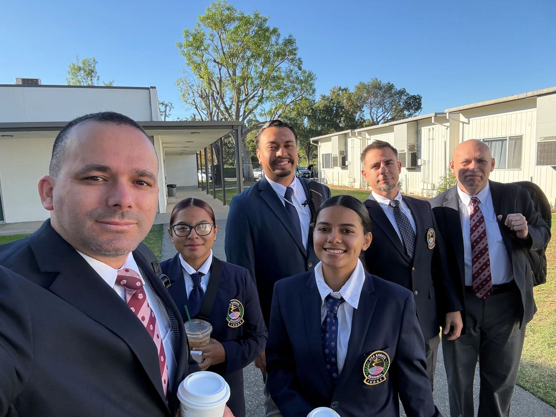 ZBK senseis and senpais are also officials for the US Karate Federation