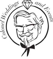 A black and white drawing of a man with a mustache and bow tie.