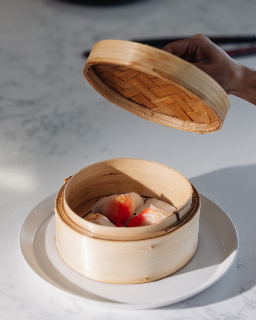 Image of dumplings for Oceane Hotel photoshoot