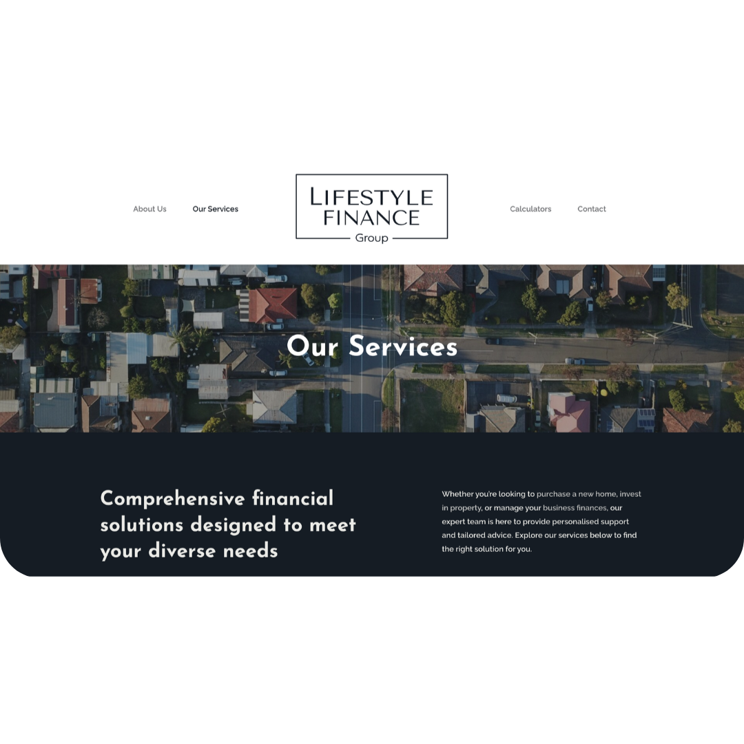 Lifestyle Finance Website Preview
