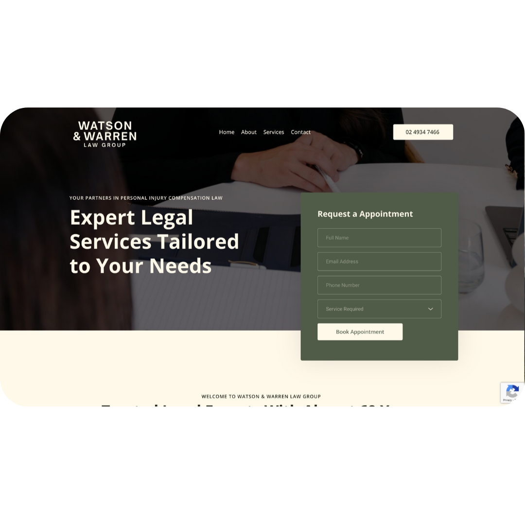 Watson & Warren Website Preview