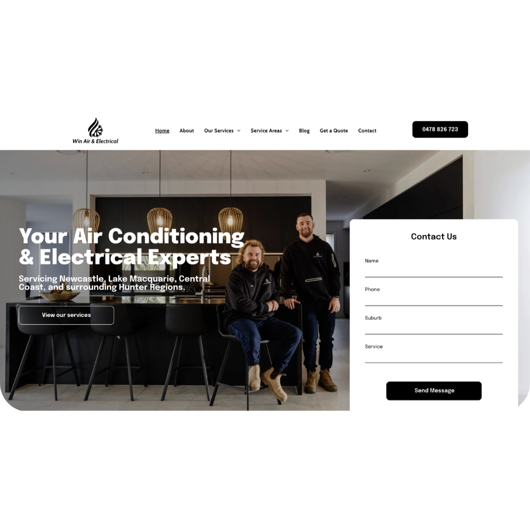 Win Air and Electrical Website Preview