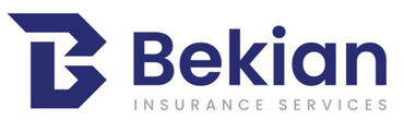 Bekian Insurance Services logo in navy blue and gray text with a stylized B icon