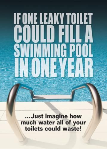 if one leaky toilet could fill a swimming pool in one year