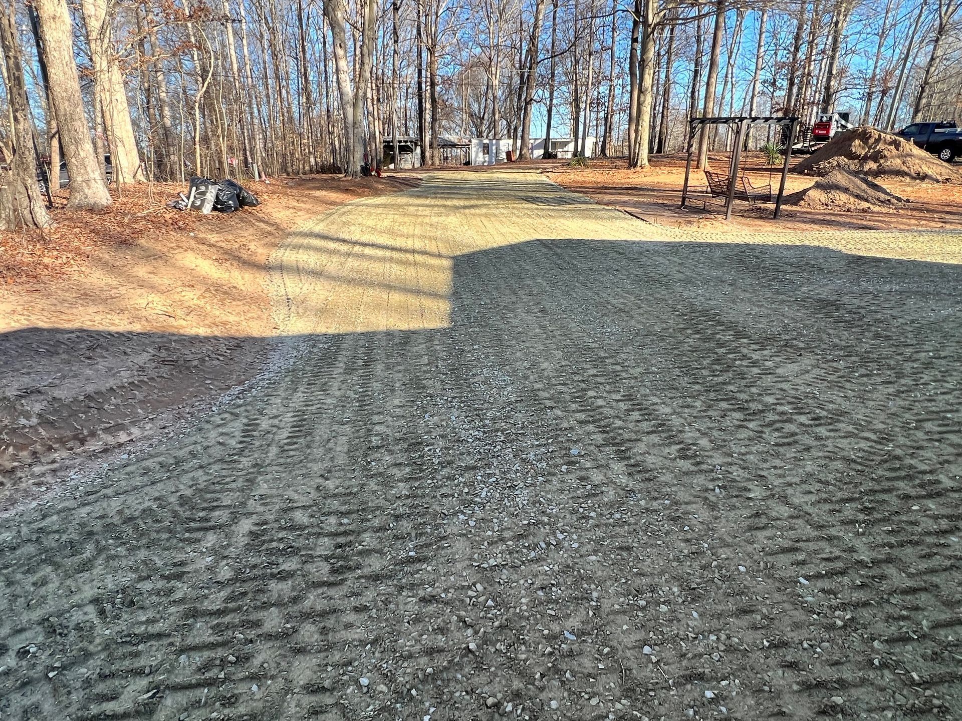 Cleaning Up the Driveway - Jamestown, NC - Piedmont Site Works