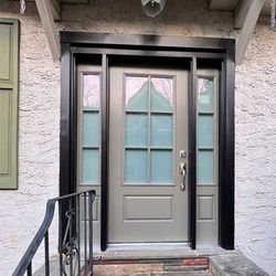 grey door 