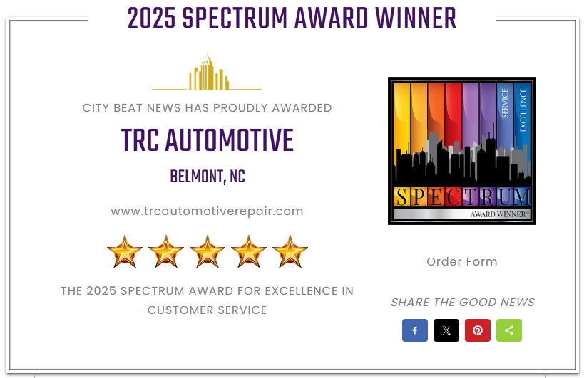 What Is The Spectrum Award For Customer Service And What It Means For Our Customers?  | TRC Automoti