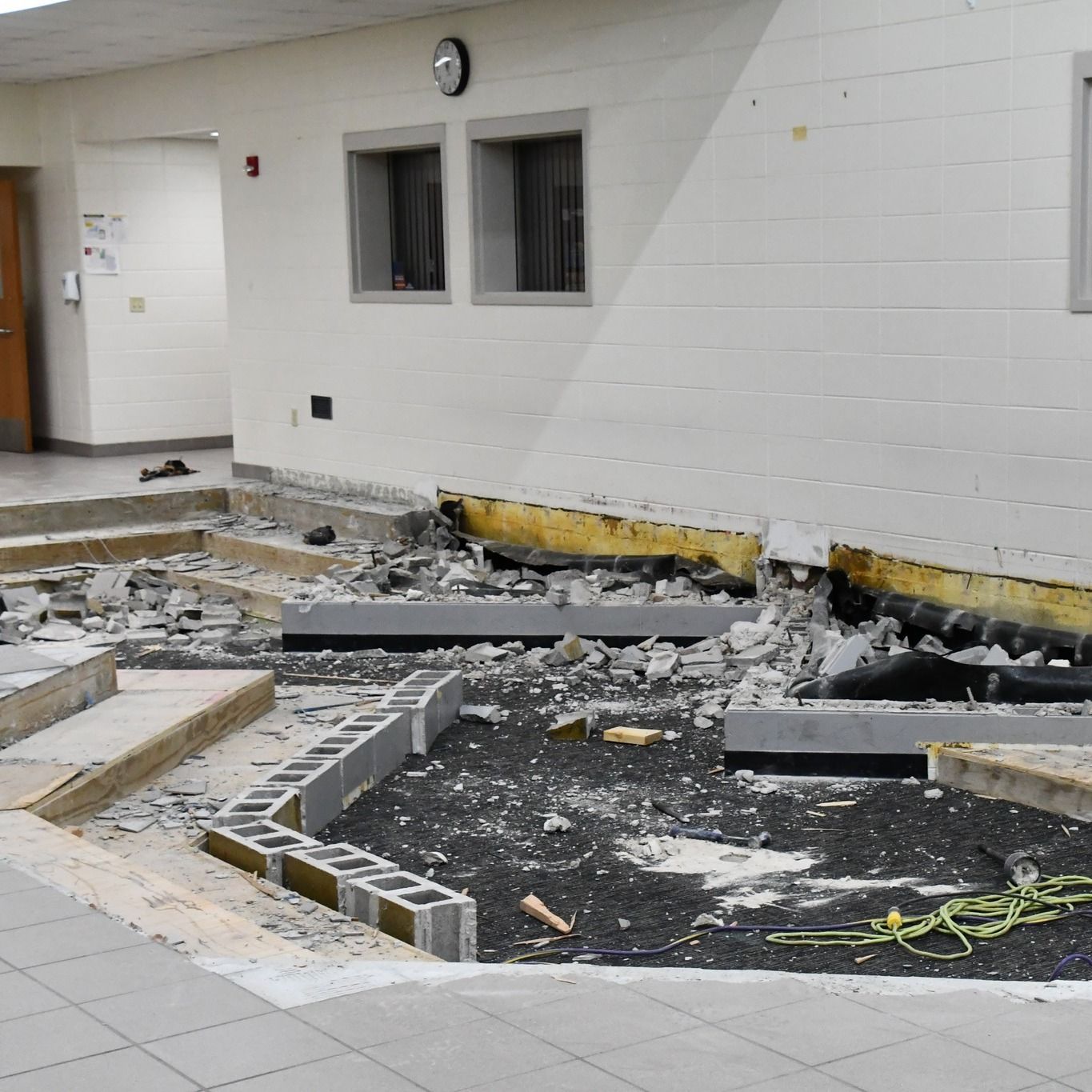 Brickwork is almost all gone