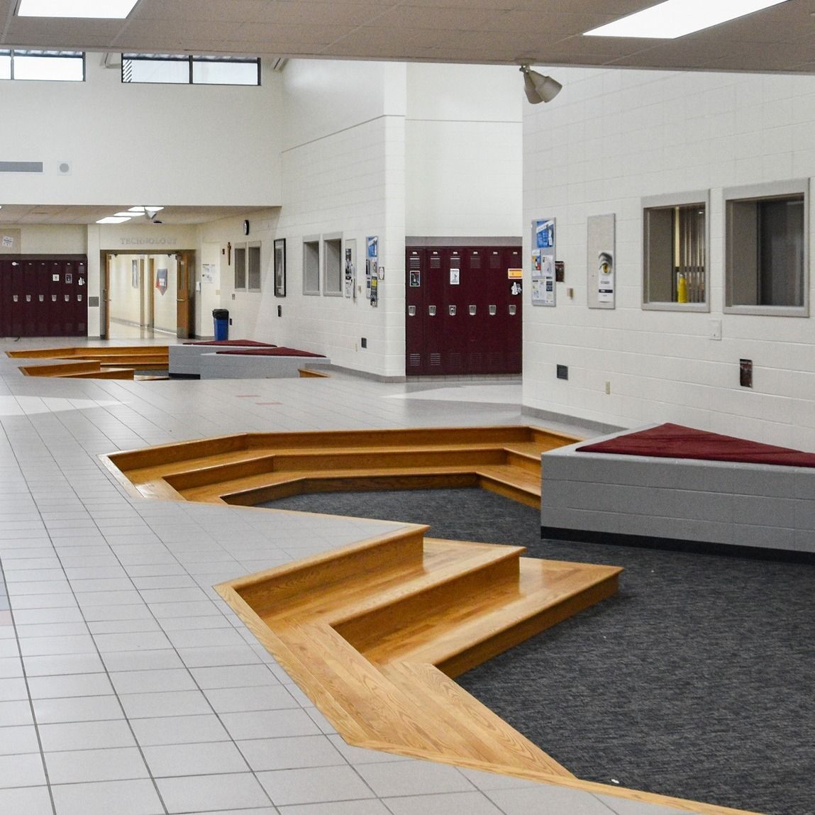 The pits before construction