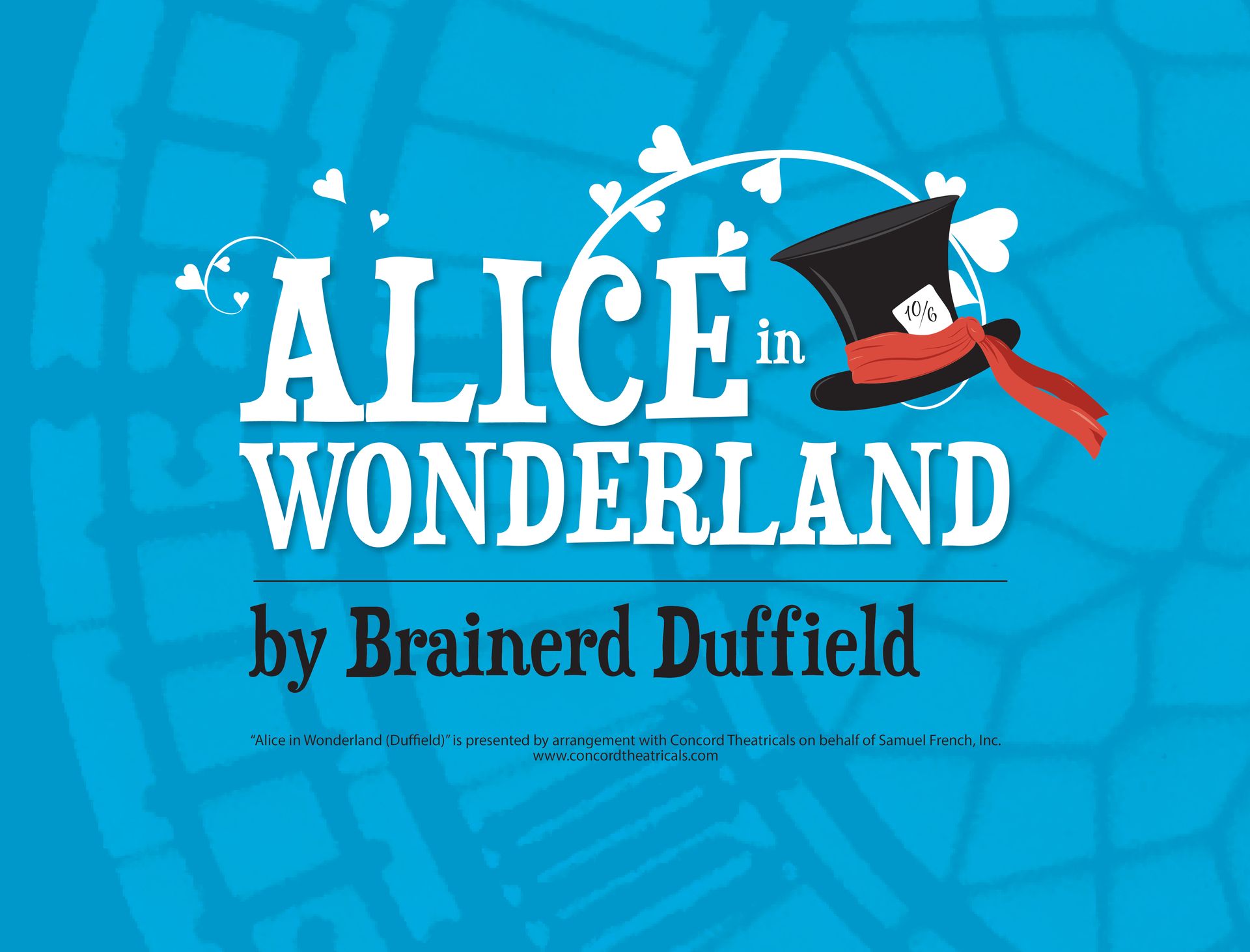 Logo for the Alice in Wonderland play