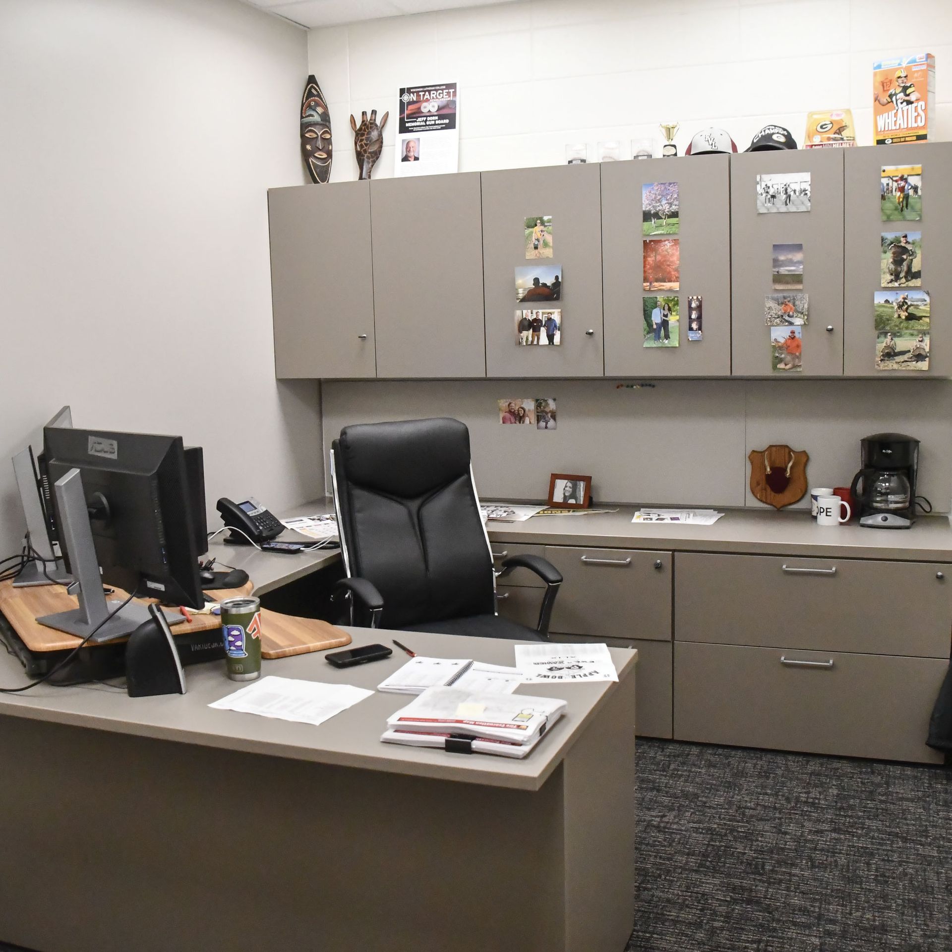 One of the new offices in the Communications Suite