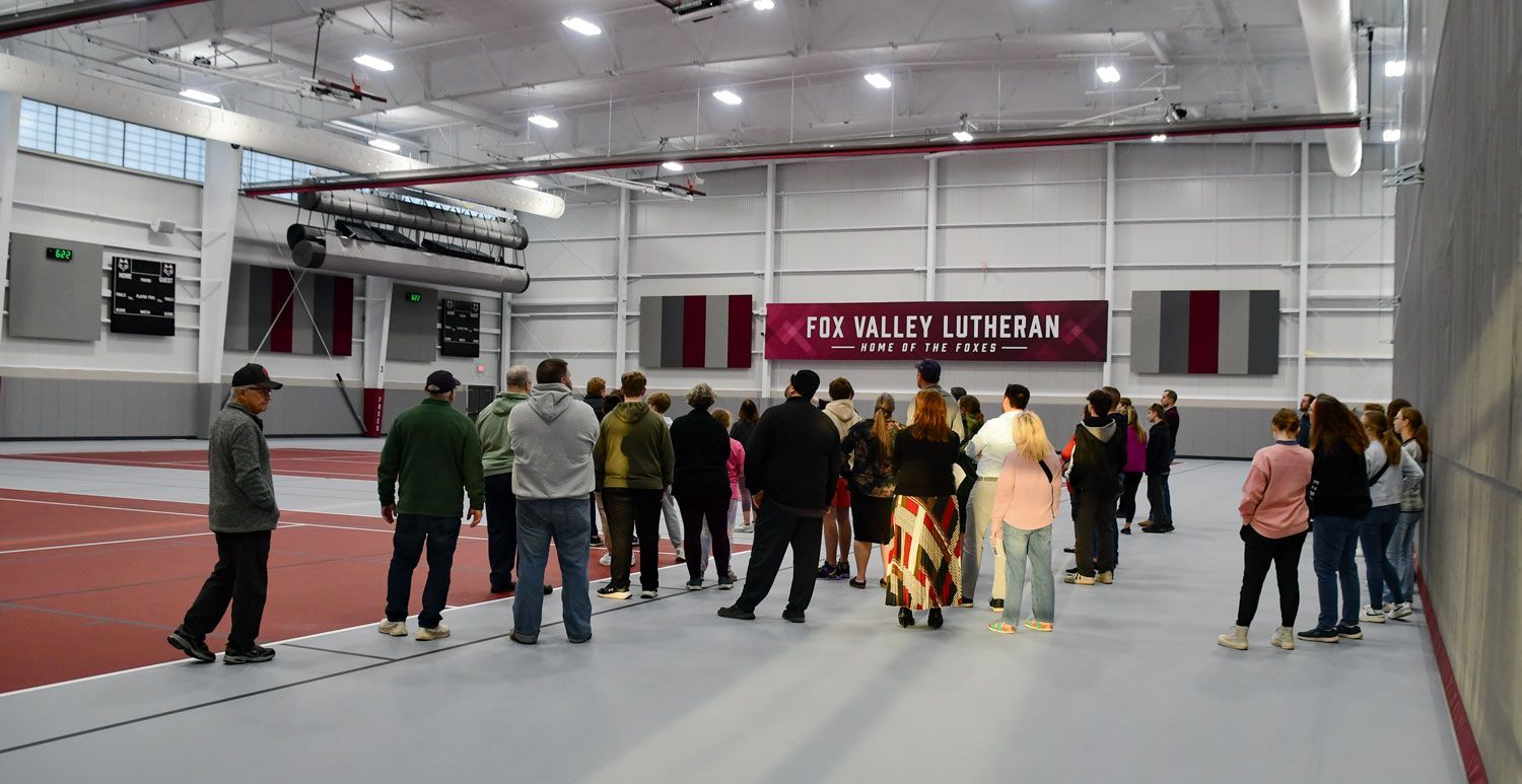 Tour group at the Timothy Trout Center