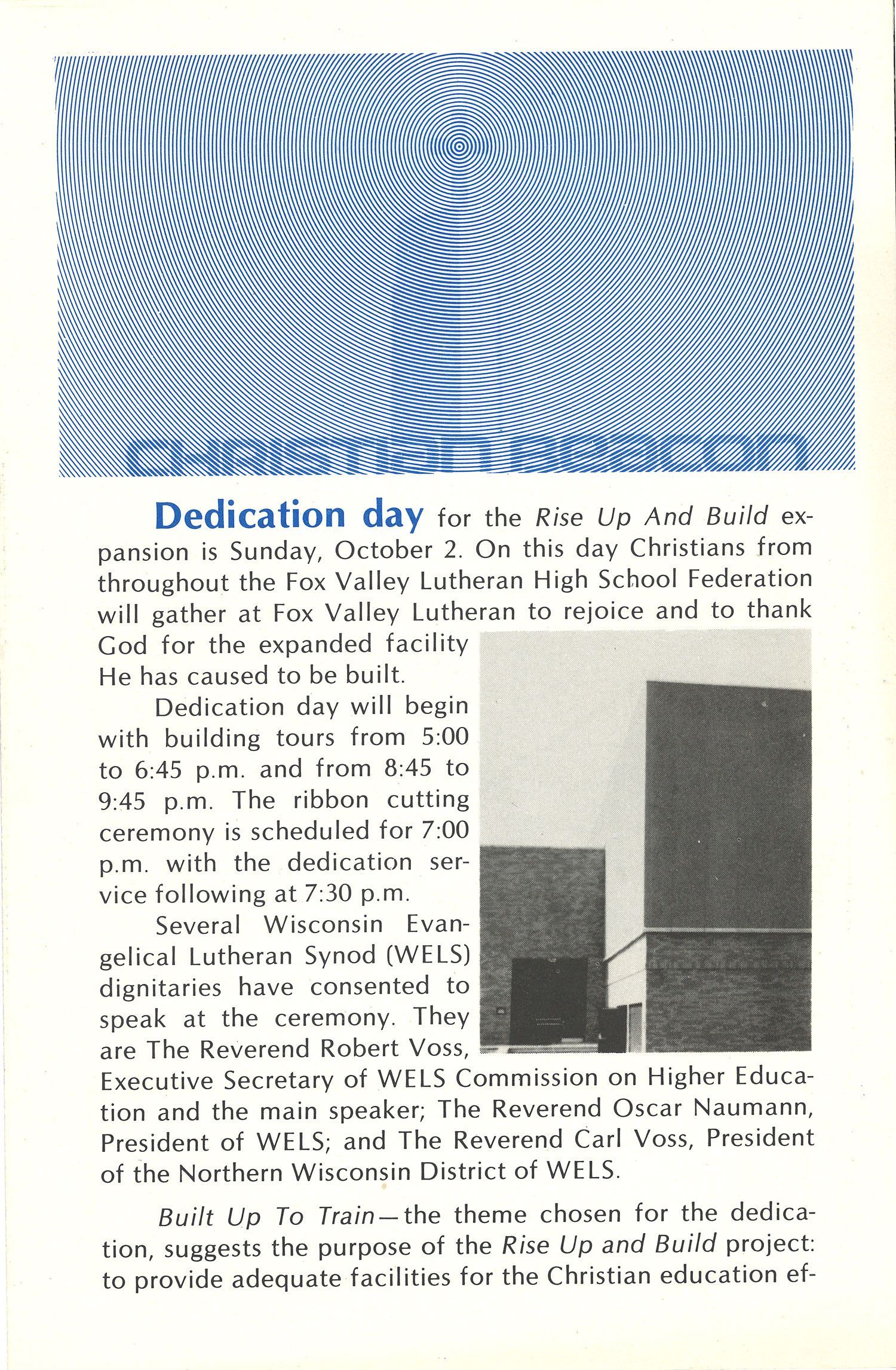 September 1977 BEACON with an article about the coming Rise Up and Build dedication