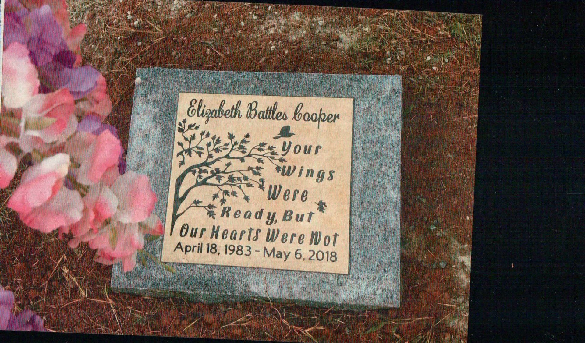 A memorial stone with the inscription 